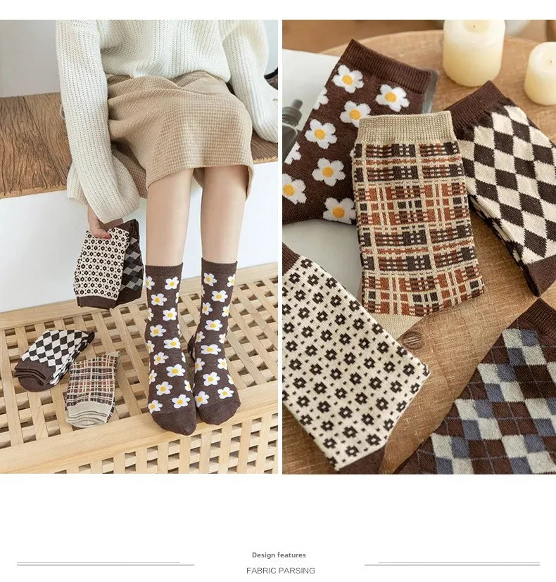 Fashionable Cotton Socks for Autumn & Winter | Warm & Cozy Style