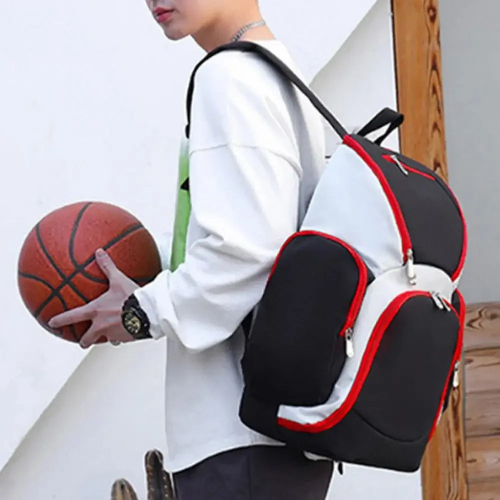 Large Capacity Basketball Backpack with Ball Holder | Sporty & Functional