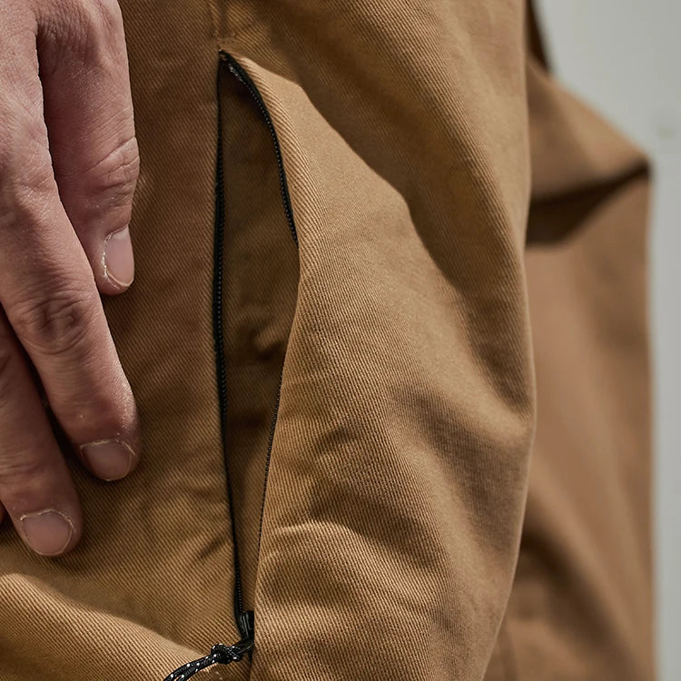 Men's Baggy Tapered Casual Cotton Pants for All Seasons