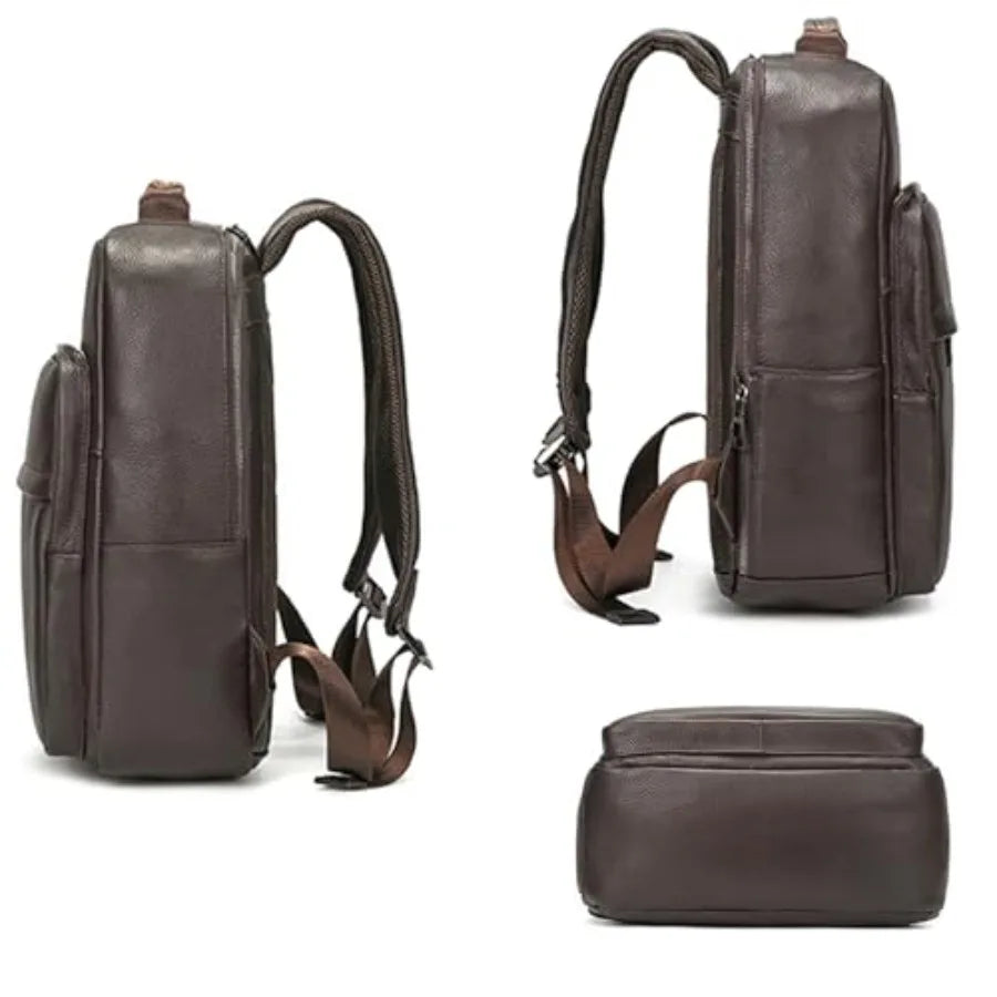 Genuine Leather Backpack for Men | Stylish Laptop Daypack