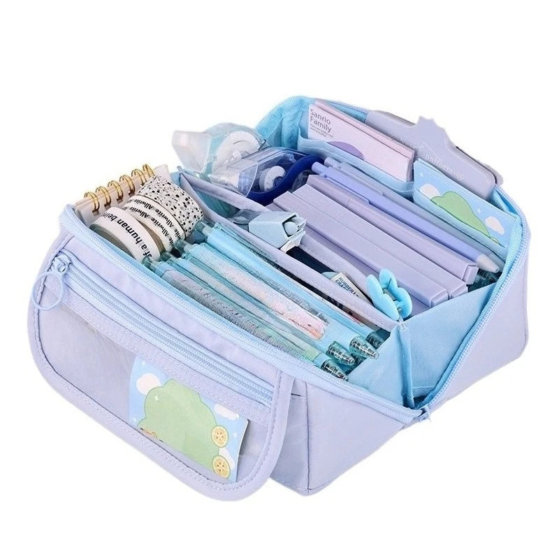 Large Capacity Student Pencil Case | Multi-Functional Storage Bag