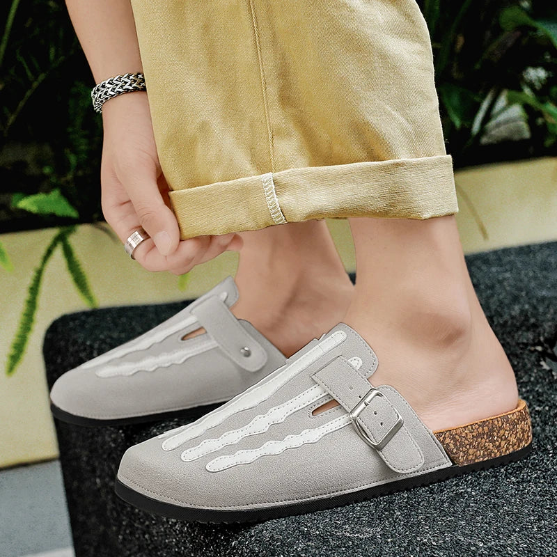 Men's Cork Clogs with Arch Support | Comfortable Indoor Footwear