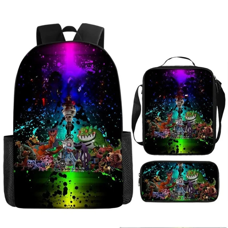 3-Piece Horror-Themed Backpack Set | Unique School Essentials