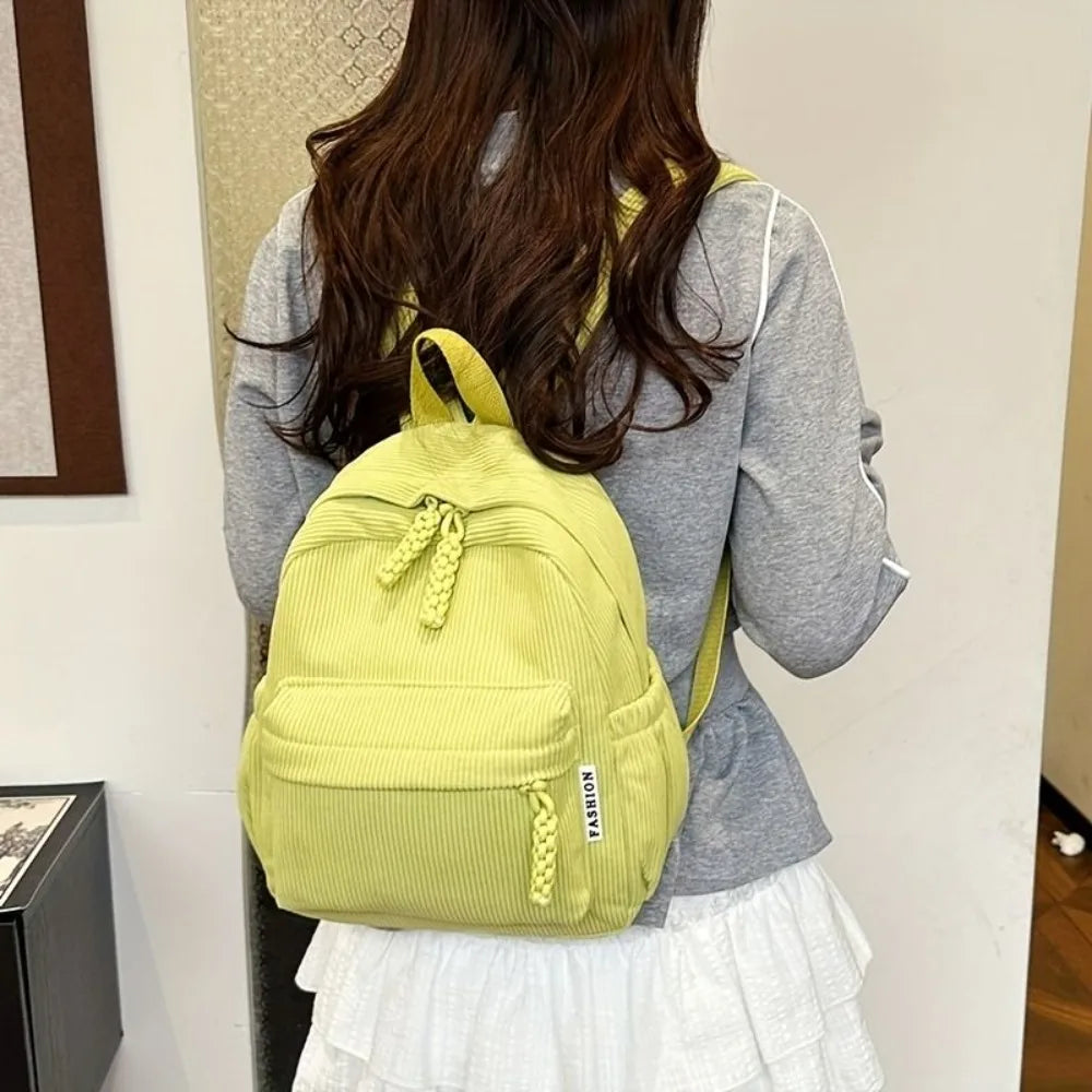 Simple Backpack Large Capacity Fashion College High School Junior High School Student Casual Backpacks Woman Man Travel Backpack