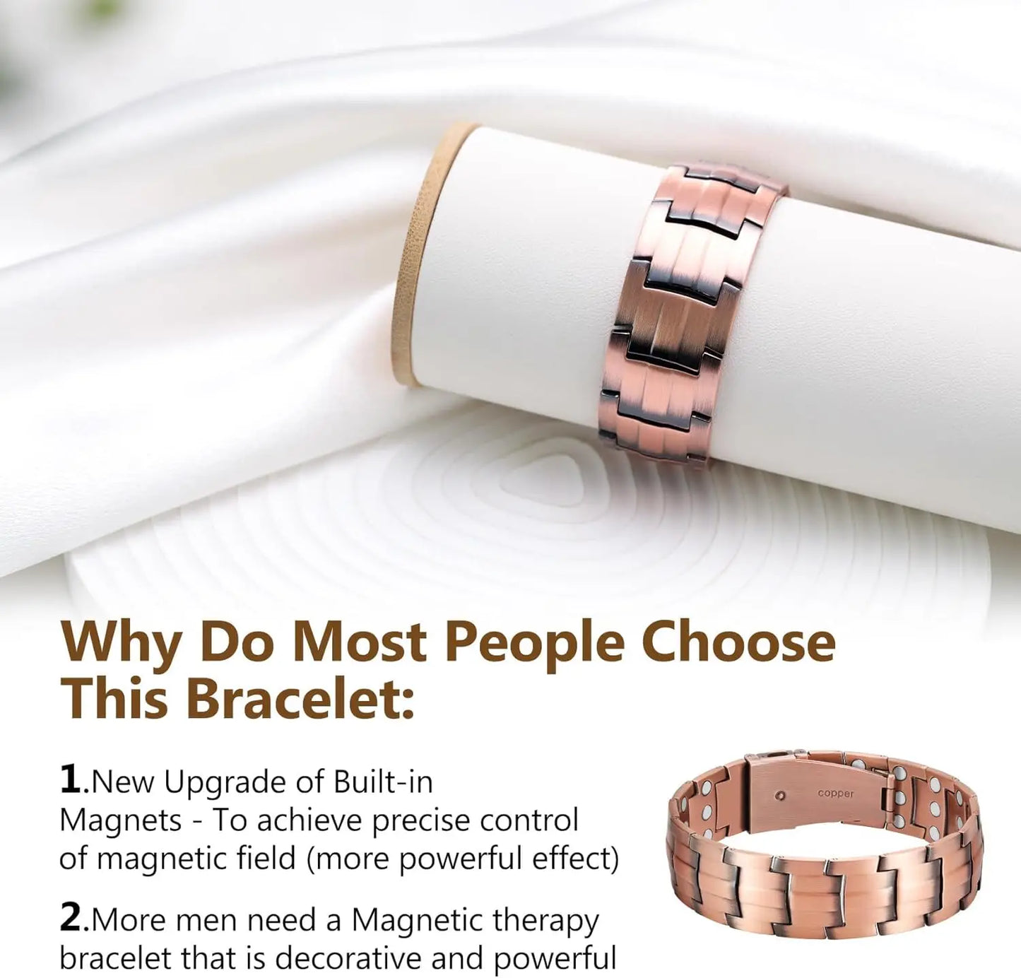 Magnetic Pure Copper Men's Bracelet | Stylish Health Benefits