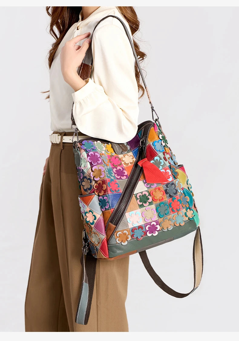 Stylish Leather Travel Backpack for Women | Versatile & Chic