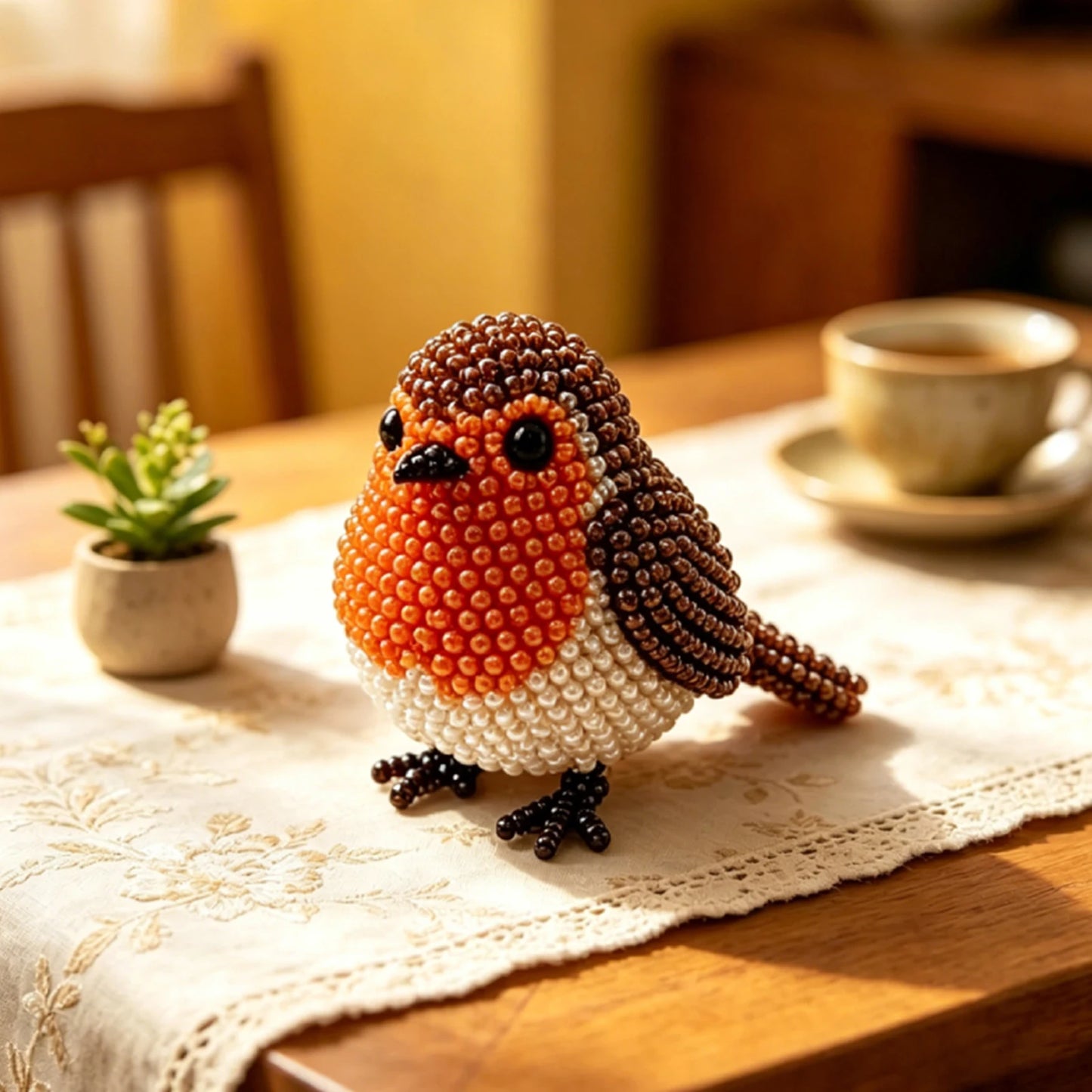 DIY 3D Animals Bead Craft Kit | Colorful Bead Embroidery Set