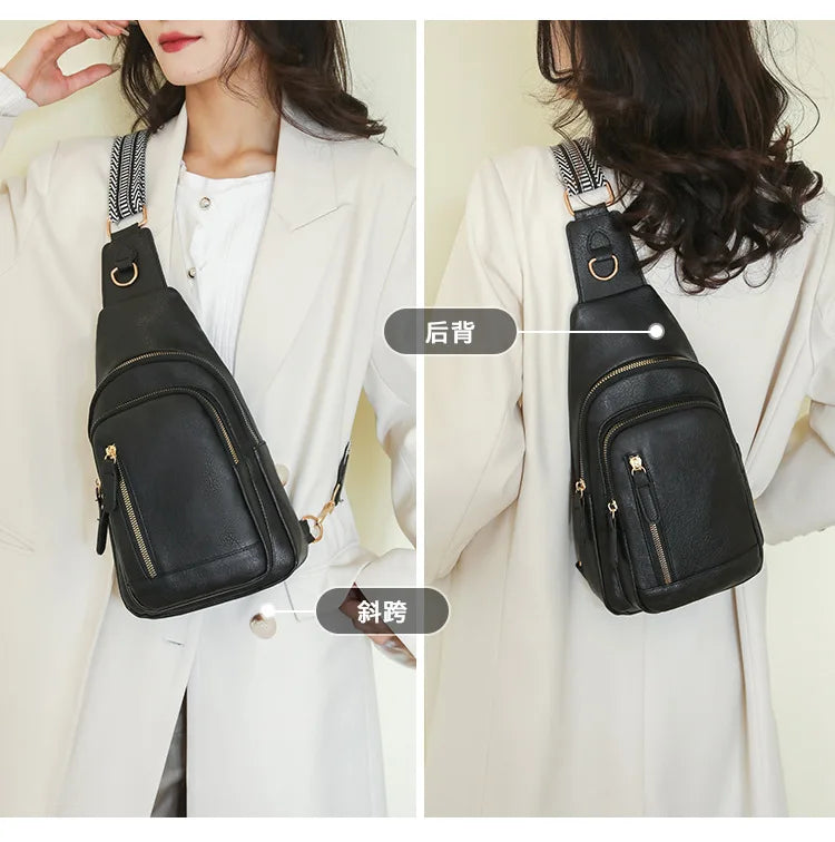 Stylish PU Leather Women Sling Bag | Versatile Crossbody Pack