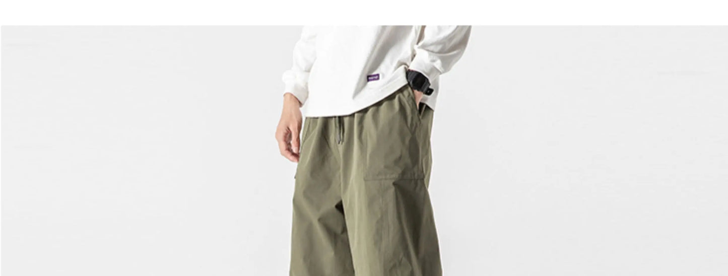 Men's Casual Wide Leg Pants | Lightweight Thin Joggers