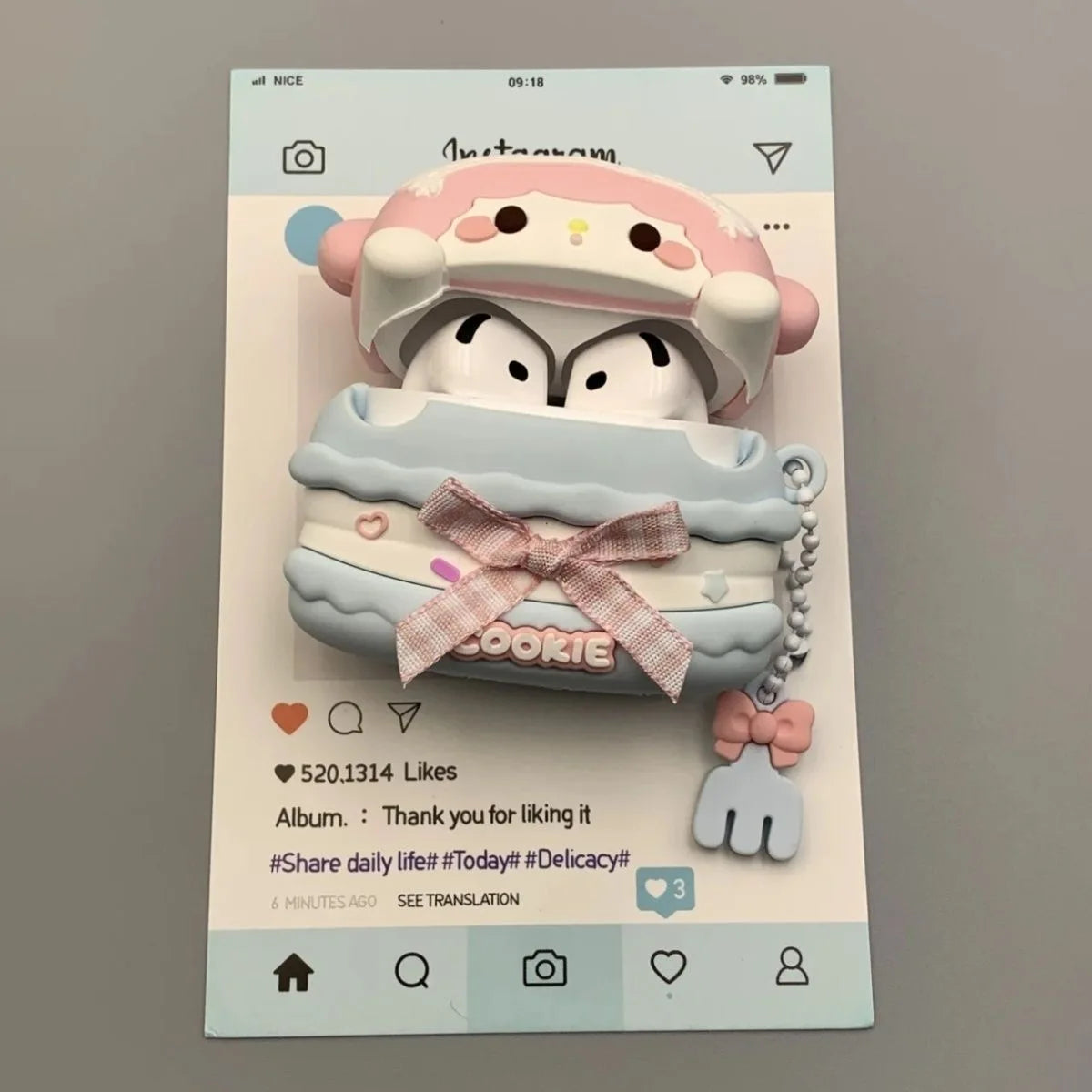 Funda protectora de dibujos animados para Airpods | Cubierta divertida de silicona para auriculares