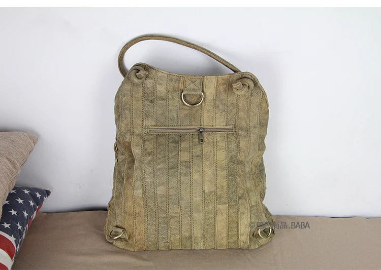 Multifunctional Leather Backpack for Women | Large Capacity Travel Bag