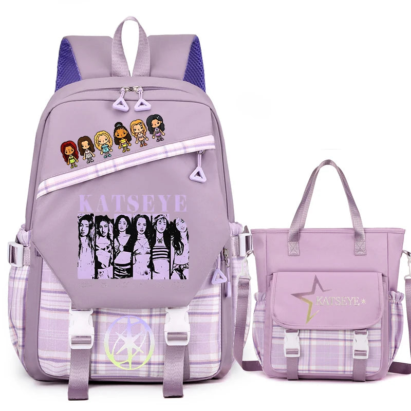 Vintage Girl Group Backpack | Multifunctional Women's Rucksack