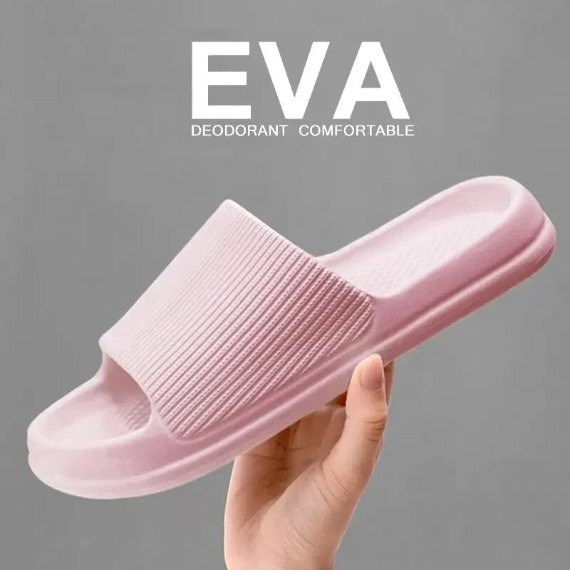 Unisex Soft EVA Cloud Slides | Non-Slip Indoor Slippers