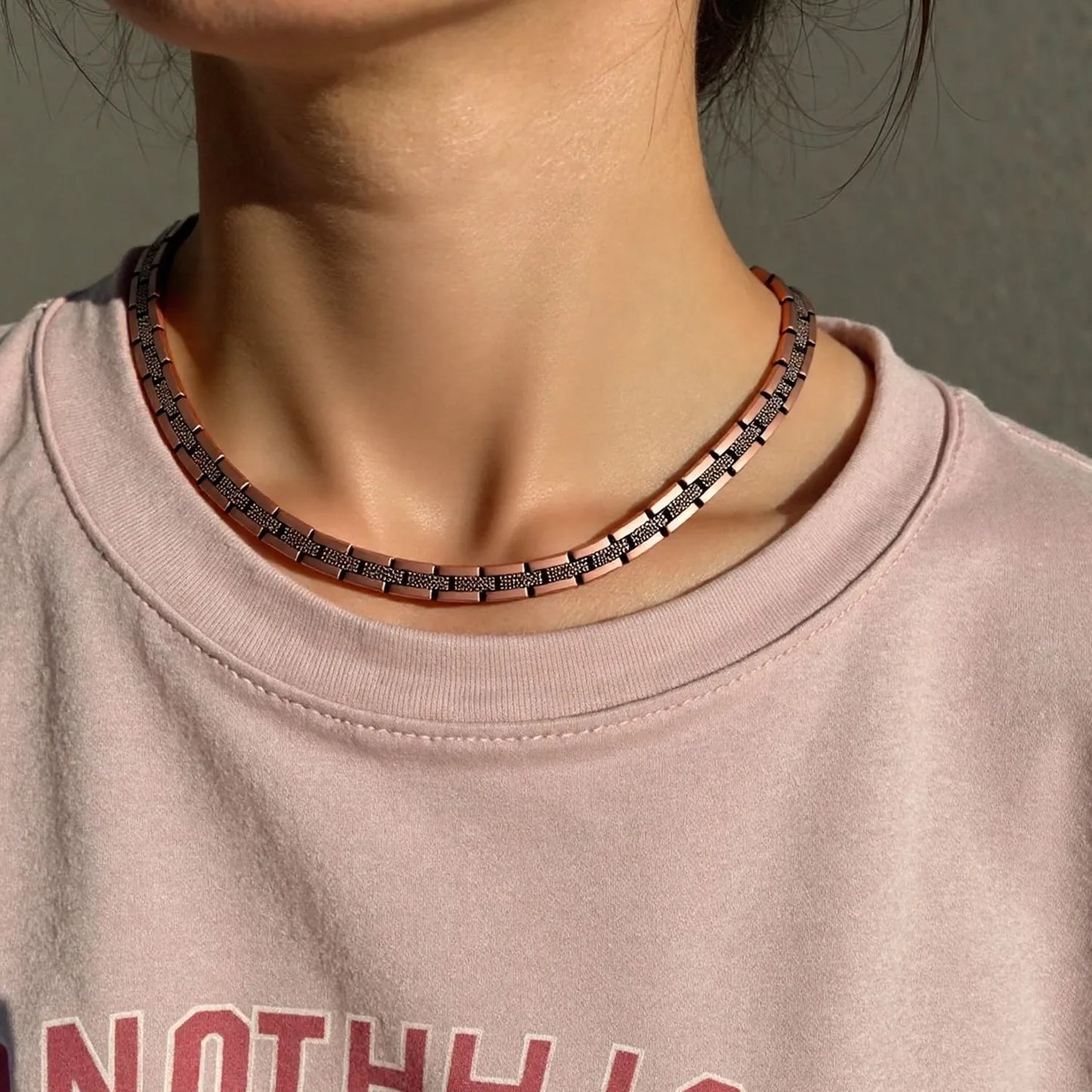 Pure Copper Serpentine Pattern Necklace | Luxury Jewelry Gift