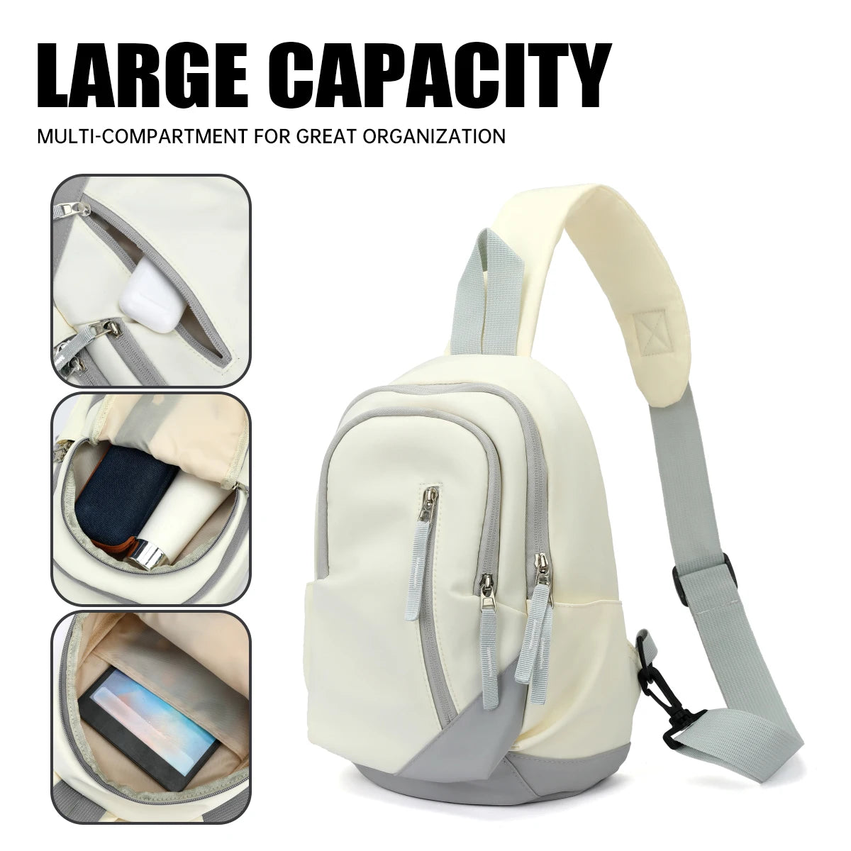 Men's and Women's Lightweight Crossbody Bag for Outdoor Adventures