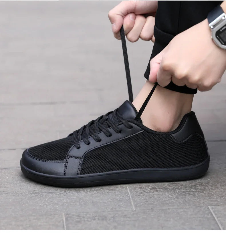 Men's Barefoot Wide Toe Box Walking Shoes Extra Width Minimalist Shoes Breathable Zero Drop Comfortable Shoes Fashion Sneakers