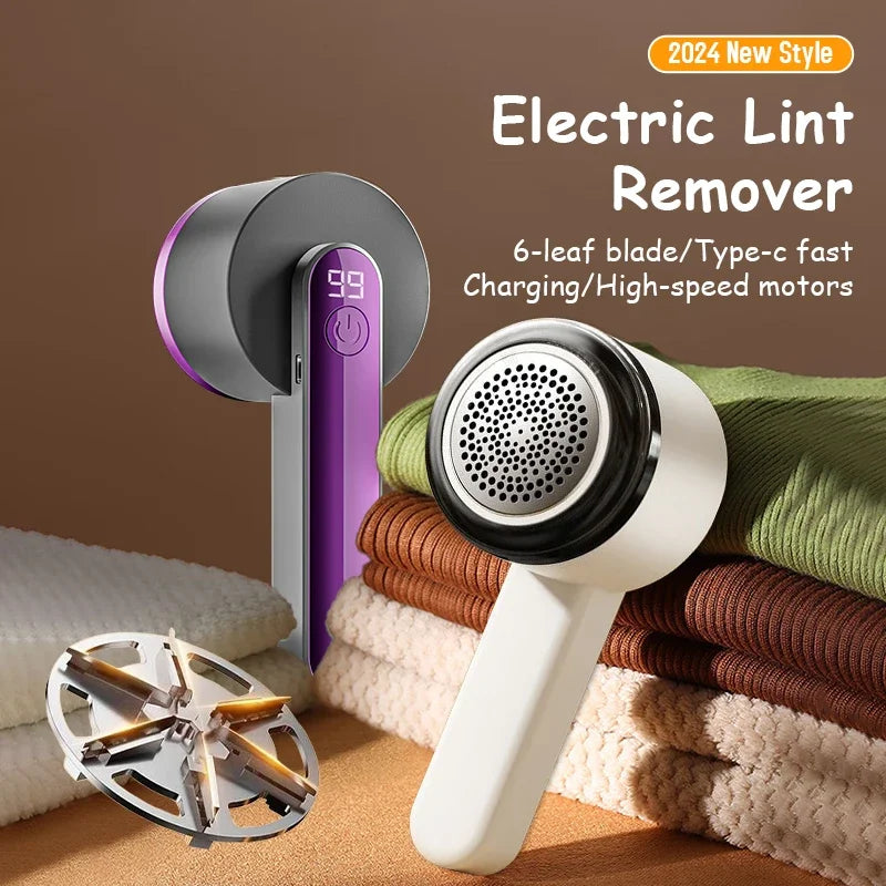 Electric Lint Remover | Portable Fabric Shaver with LED Display