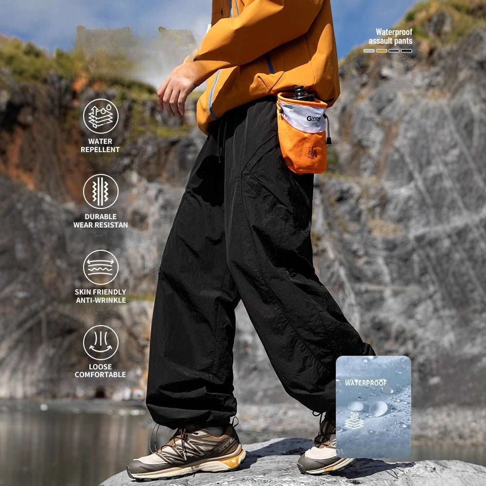 Outdoor 3-Proof Lightweight Cargo Trousers | Breathable Hiking Pants