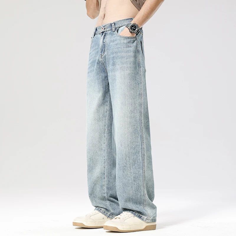 Men's Loose Vintage Casual Straight Jeans | Effortless Style