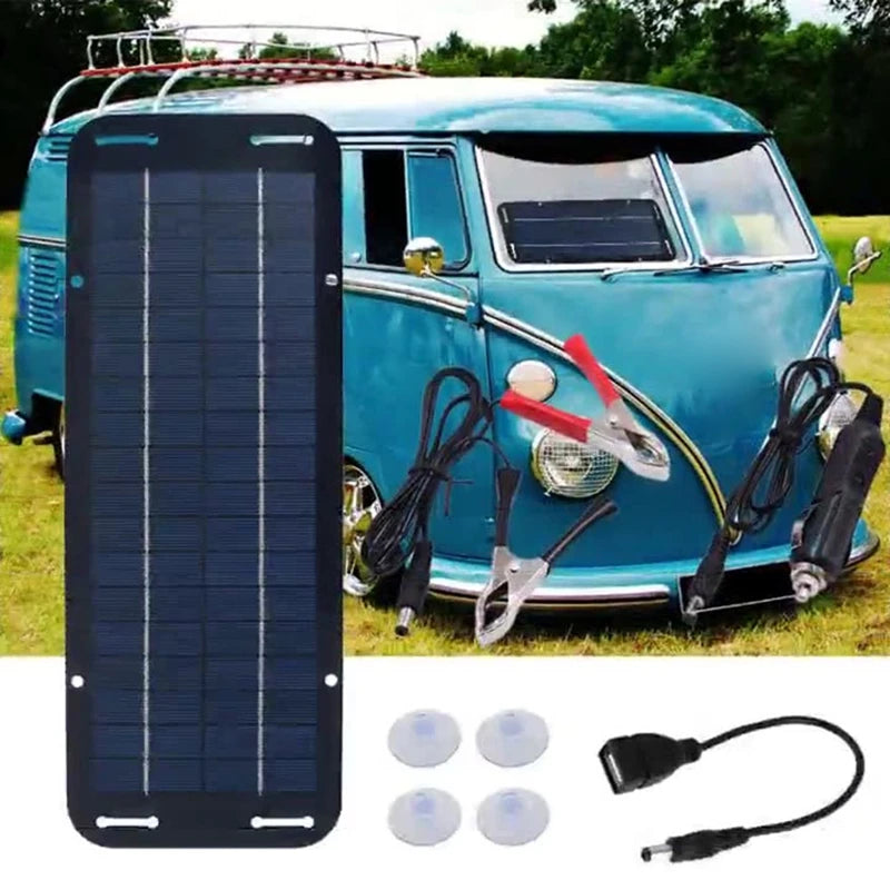 Portable Solar Power Bank | 4-in-1 Outdoor Charging Solution