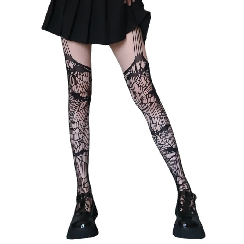 Long Sexy Fishnet Stockings for Women | Embrace Gothic Style