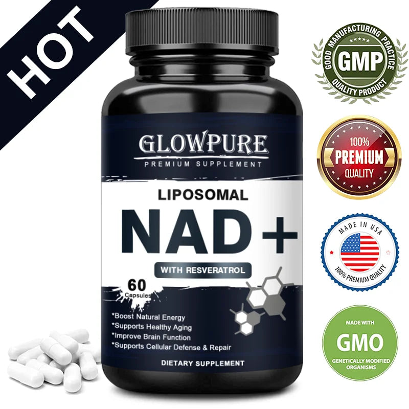 NAD+ Resveratrol Capsules | Cellular Repair & Energy Boost