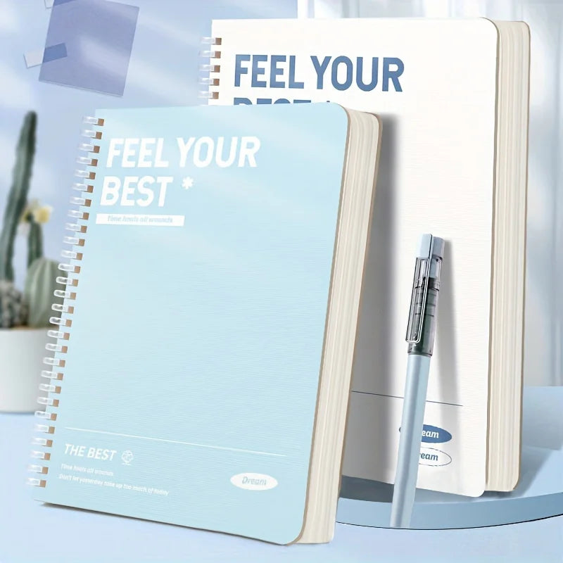 Thickened A5 Spiral Notebooks with Perforated Pages for Students