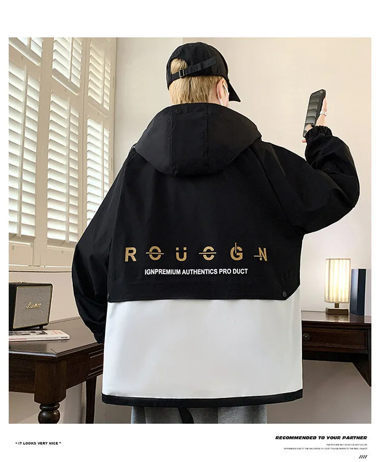 Classic Men's Hooded Casual Jackets | Stylish Windproof Coats