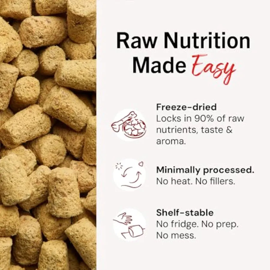 Freeze-Dried Raw Beef Meal Mixers | Premium Dog Food Topper