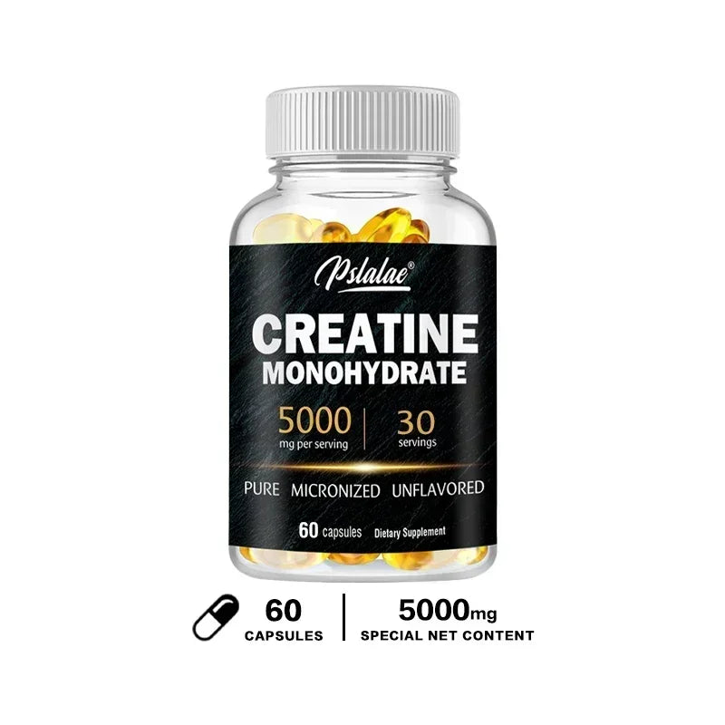 Creatine Monohydrate Capsules | Boost Performance & Muscle Growth