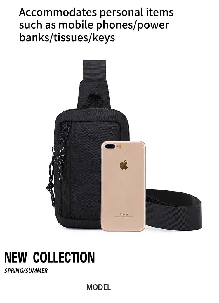 Trendy Men's Crossbody Bag | Stylish Diagonal Shoulder Backpack