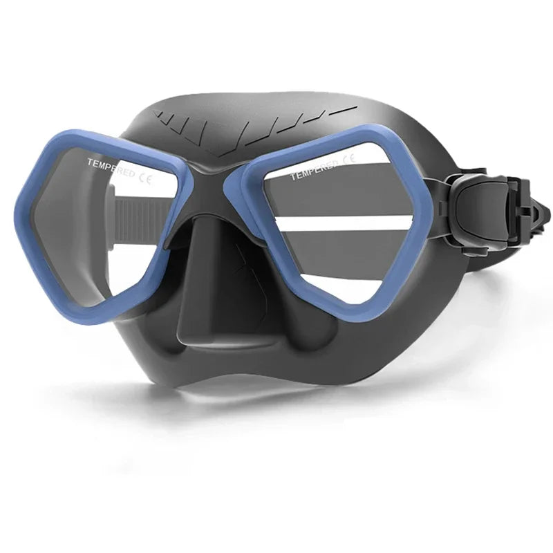 Professional Low Volume Diving Mask | Anti-Fog Silicone Snorkel Gear