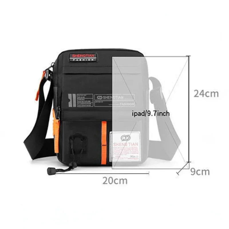 Men's Waterproof Messenger Shoulder Bag | Stylish Crossbody Bag