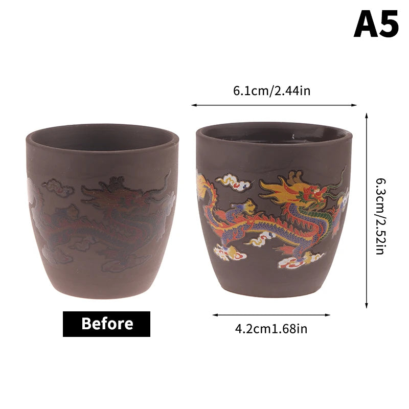Color-Changing Purple Clay Tea Cup | Elegant Chinese Drinkware