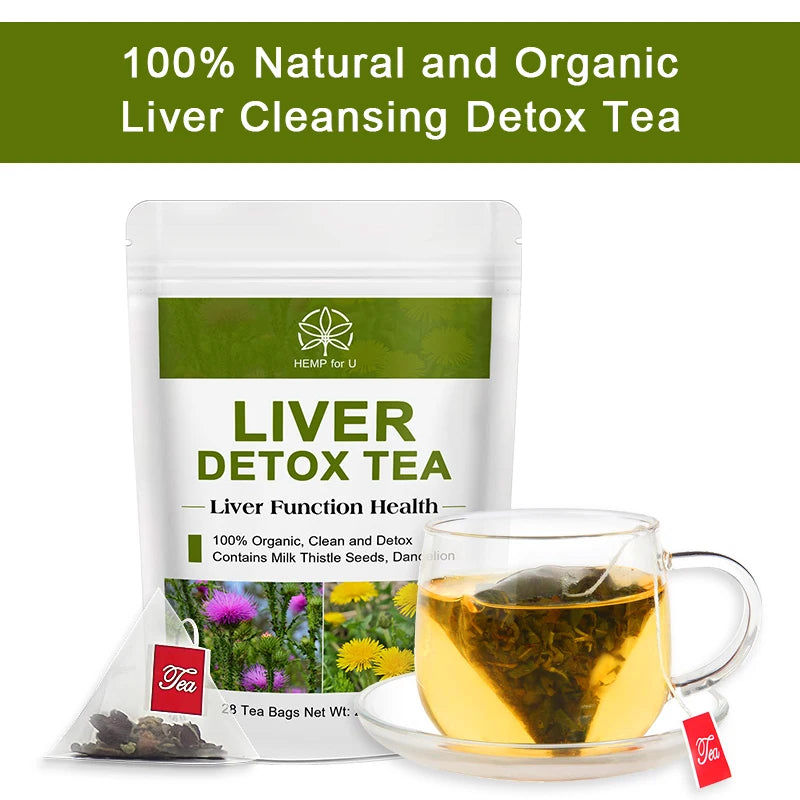 Natural Liver Detox Herbal Tea for Metabolism and Weight Support