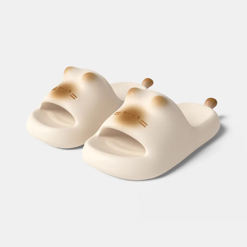 Cute Cat Slippers for Women | Lightweight Non-Slip Indoor Footwear