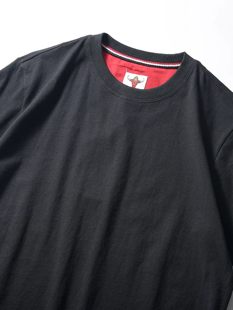 Men's Retro Solid Color Short Sleeve T-shirt | Summer Fashion Top