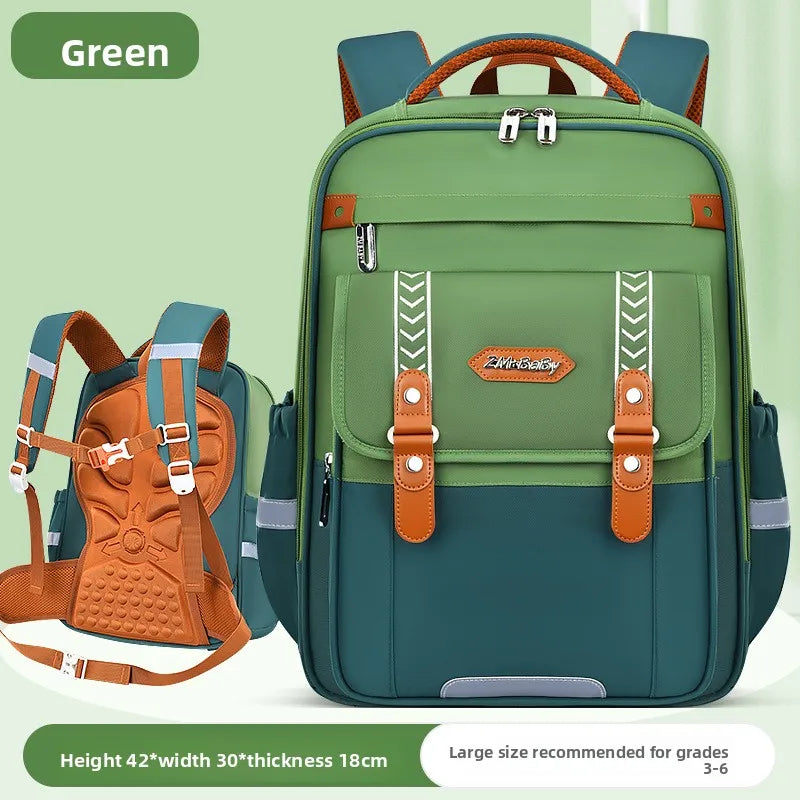 Waterproof Boys Spine Protection Schoolbag | Large Capacity Kids Bag
