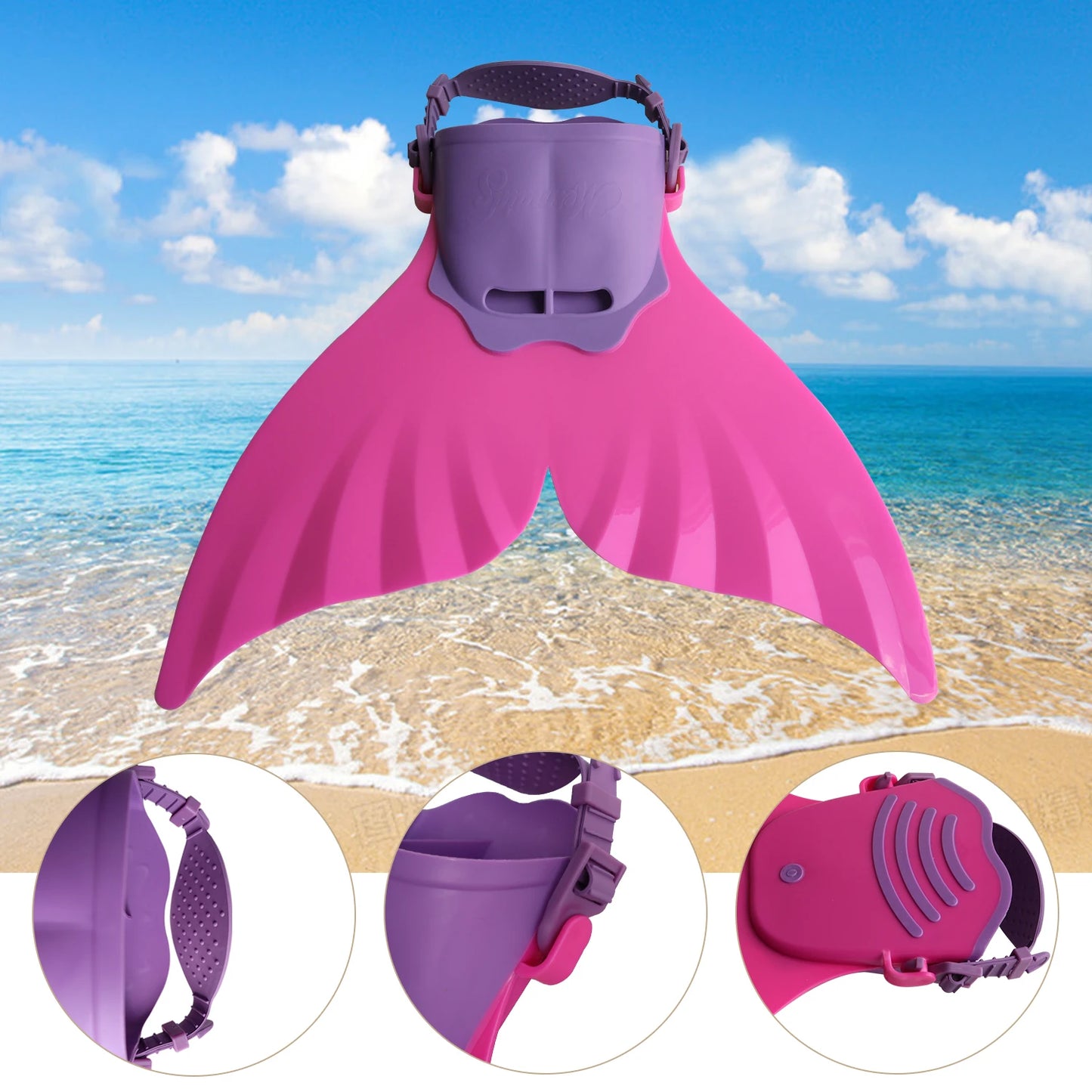 Children's Mermaid Swim Fins | Fun & Safe Pool Diving Gear