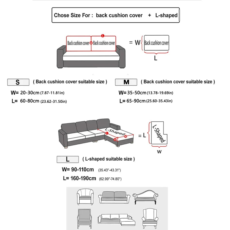 Splash-Proof Jacquard Sofa Cover | High Elasticity & Anti-Dirt