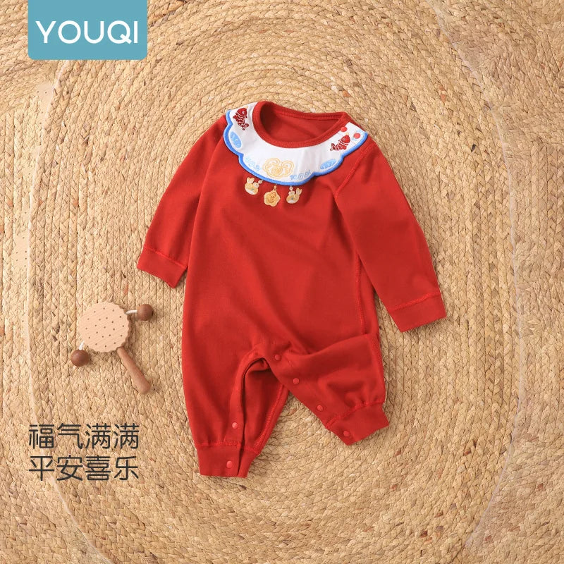 Pure Cotton Baby Romper | Comfy Autumn Outfit for Infants