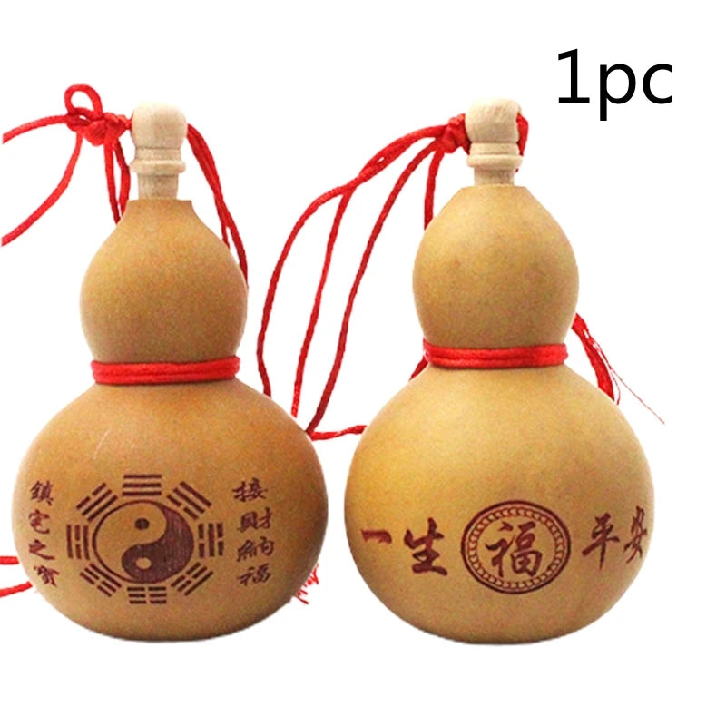 Mini Wine Gourd Ornament | Traditional Carving for Festivities
