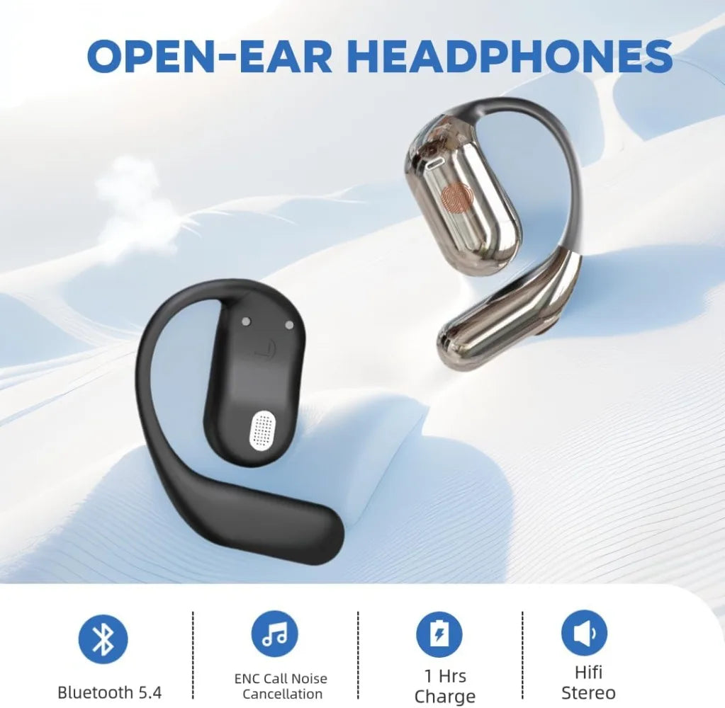 AI Translation Earbuds | Bluetooth 5.3 Open Ear Headphones