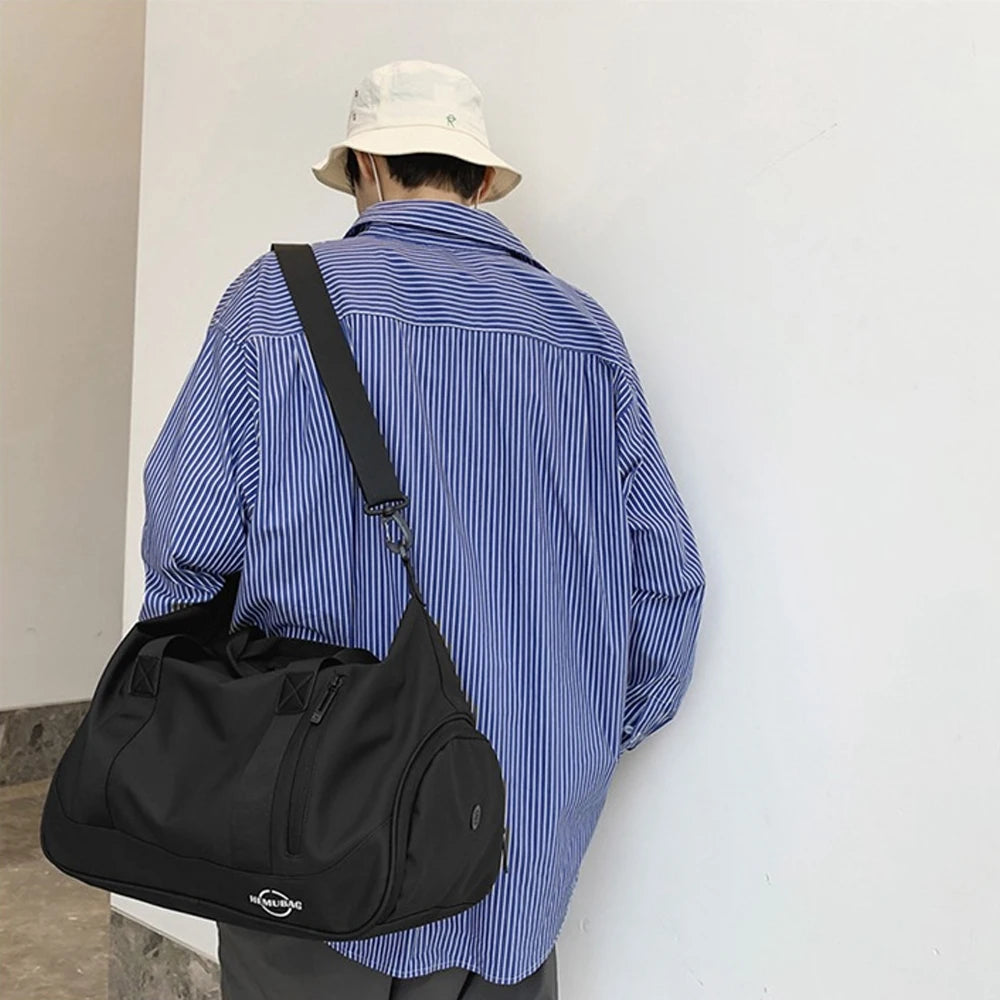 Large Capacity Waterproof Duffle Bag with Shoe Compartment