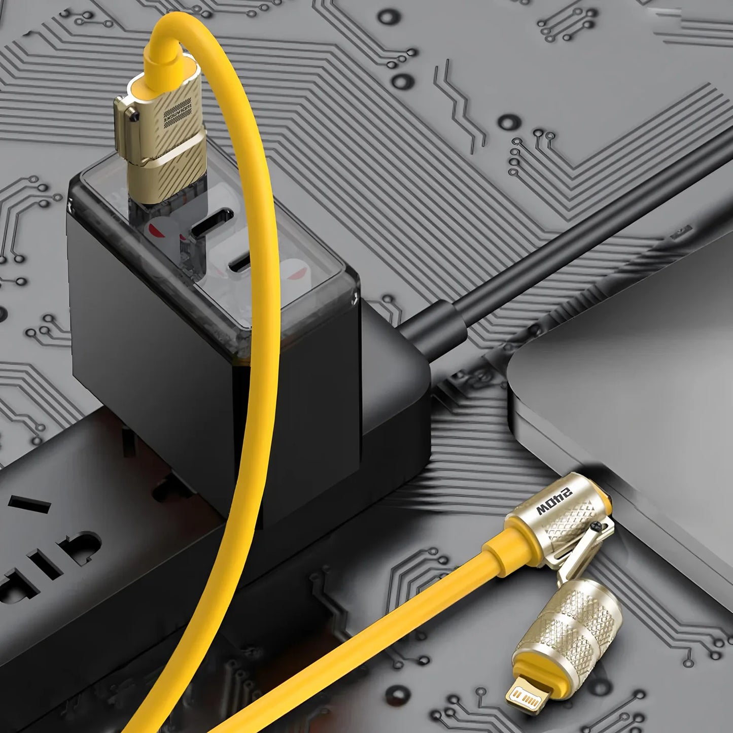 1PC 2PCS 240W USB-C 4IN1 Fast Charger Cable for iPhone Usb Type C Fast charging For iPhone Xiaomi PD 2-in-2 data cable USB Cable