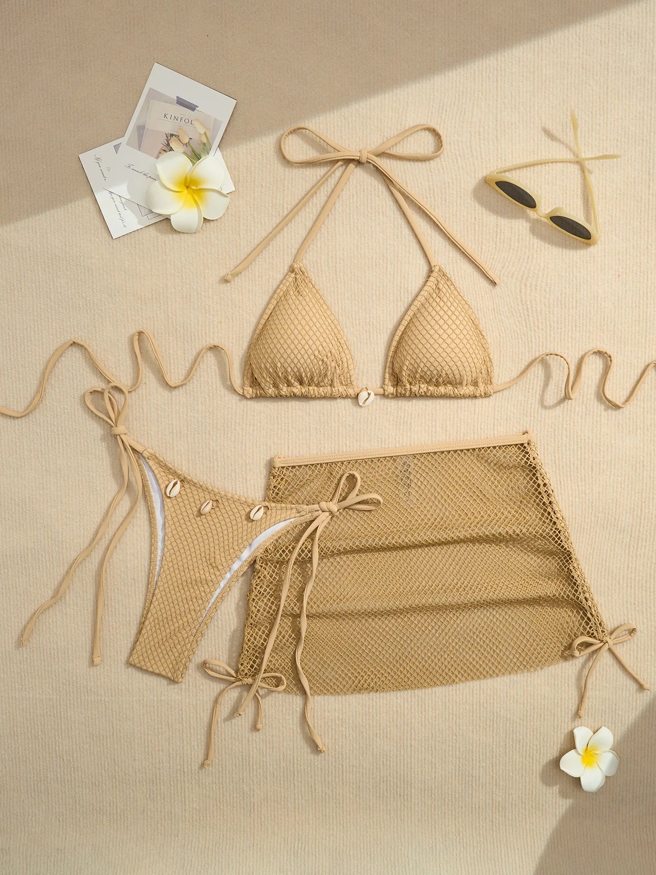 Stylish Three-Piece Bikini Set | Perfect for Beach & Pool Days