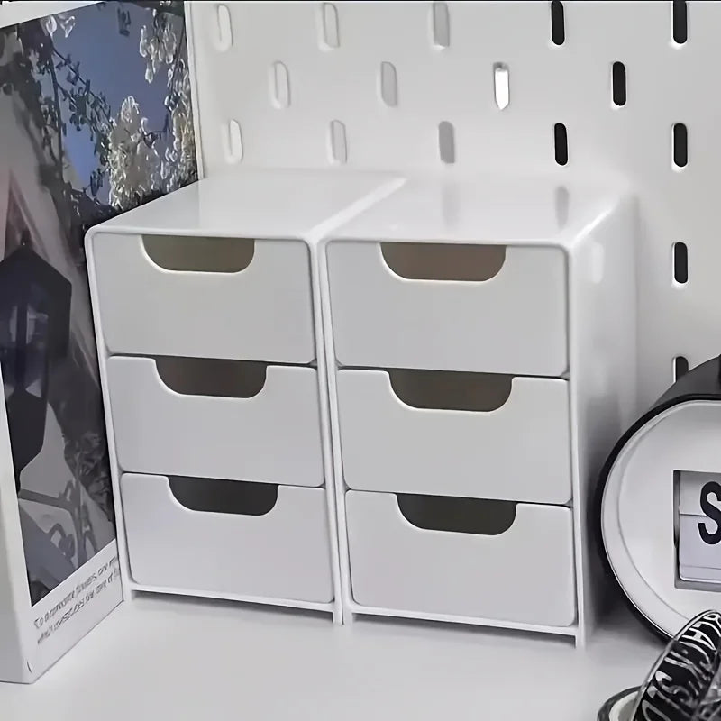 Elegante organizador de escritorio de 3 niveles para elementos esenciales de oficina y hogar