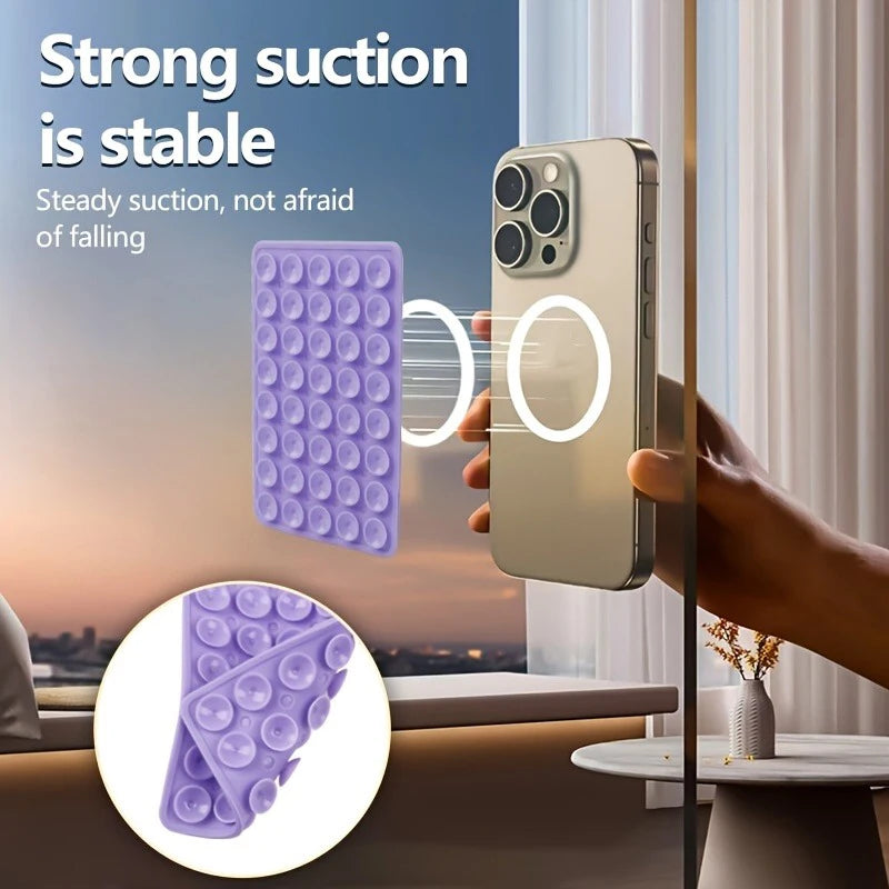 Silicone Suction Cup Phone Case Mount for Hands-Free Use