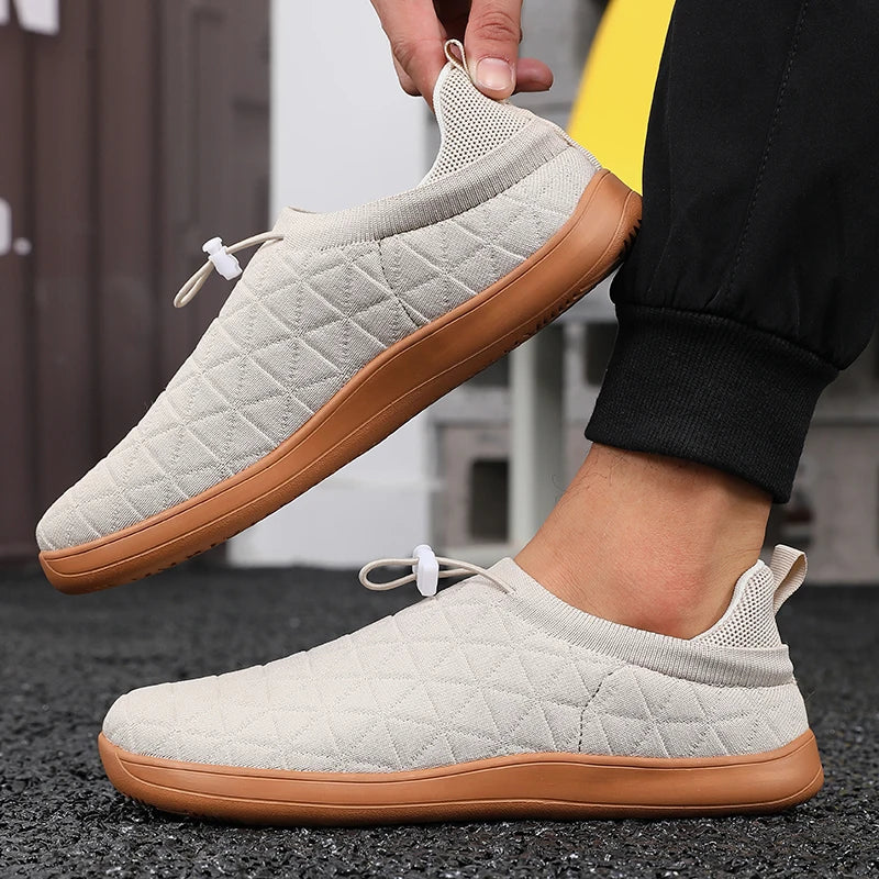 Minimalist Grey Sports Shoes for Daily Comfort | Unisex Slip-In