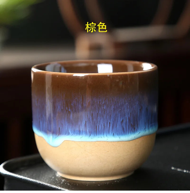 Taza de café de cerámica con degradado vintage | Elegante taza de té para cada sorbo